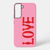 ふっくらとした赤い愛 SAMSUNG GALAXYケース (裏面)