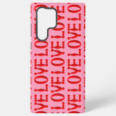 ふっくらとした赤い愛 SAMSUNG GALAXYケース (裏面)