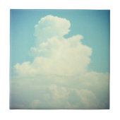 ふっくらとした雲の青空 タイル (正面)
