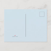 ふっくらとした青い星の男の子だ 案内ポストカード (裏面)