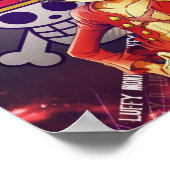 ふっくらとした麦藁一枚 ポスター (角)