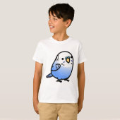 ふっくらスミレ色セキセイインコ Tシャツ (正面フル)