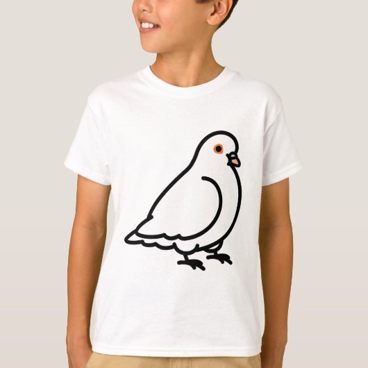 ふっくら鳩 Tシャツ (正面)