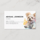 ふっよくはしゃぐふり犬トリマーグルーミングサービス 名刺 (裏面)