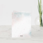 ふっわふわと優しい フェアリーガーデンのベビー折りたたみ招待状カード 招待状 (裏面)