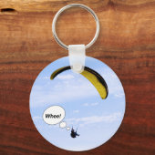 ふっ！雲の中のパラグライダーKeychain キーホルダー (正面)