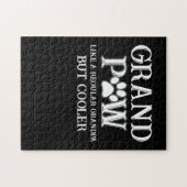 ふつうのおじいちゃんのような前足クール,犬が好き ジグソーパズル (横)