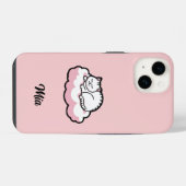 ふとっちょ猫の丸まり – かわいい iPhoneケース (裏面横)
