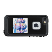  ふゆのときめき、ペンギンたちのステップ LifeProof iPhoneケース (裏面横)