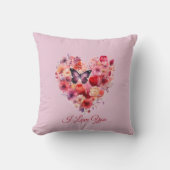 ふらふら愛 |フローラハート |カスタム文字 クッション (正面)
