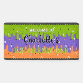 ふりかけ及びハロウィーンアイスクリーム 横断幕