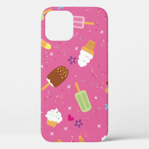 ふりかけ、カップケーキ、アイスクリーム、ポピュサイクラスカット iPhone 12ケース