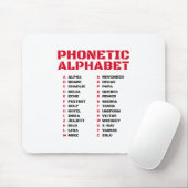 ふりがな国際的アルファベット（カナダ） マウスパッド (マウス)