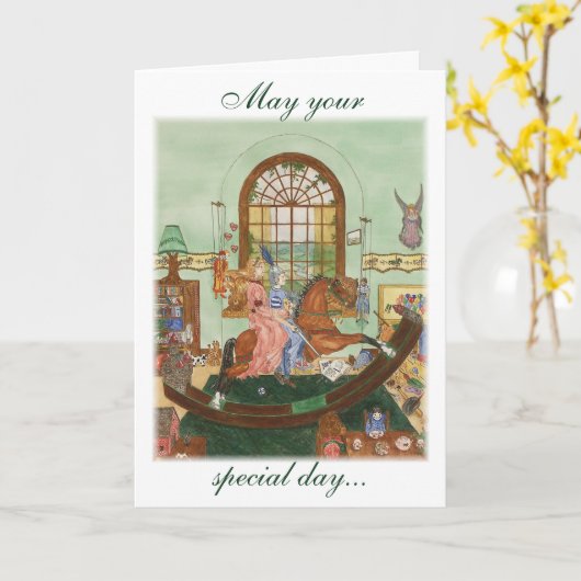 「ふりを楽しむ時間」 カード (黄色い花)