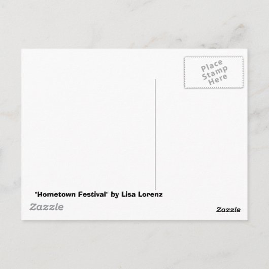 ふるさとフェスティバルポストカード ポストカード (裏面)