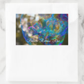 ふわっと浮かぶように（ステッカー） 長方形シール (バッグ)