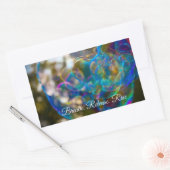 ふわっと浮かぶように（ステッカー） 長方形シール (封筒)