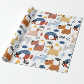 ふわっカラフルた熱狂する犬の糞 ラッピングペーパー (アンロールド)