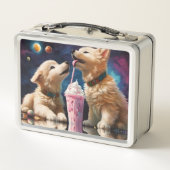 ふわっクールとした子犬の惑星ミルクシェイク メタルランチボックス (裏面)