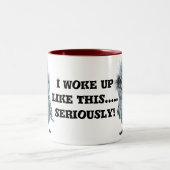 ふわふわおもしろいしたバードマグ ツートーンマグカップ (中央)