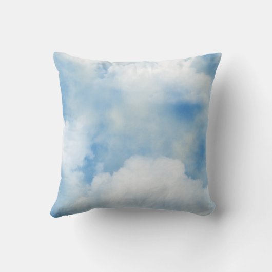 ふわふわした白い雲 クッション (裏面)