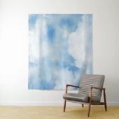 ふわふわした白い雲 タペストリー (インサイチュ)