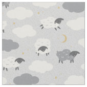 ふわふわした羊 ファブリック (クローズアップ)