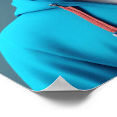 ふわふわで可愛い – Rabbitお洒落 Head Artwork ポスター (角)