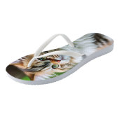 「ふわふわと可愛い子どもたち – ぽちゃぽちゃのペルシャ猫» ビーチサンダル (アングル)