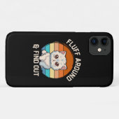 ふわふわと戯れて発見！面白いレトロ猫 Case-Mate iPhoneケース (裏面(横))