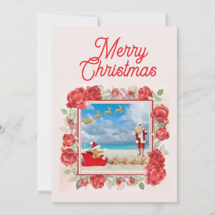 ふわふわと明るいクリスマス シーズンカード