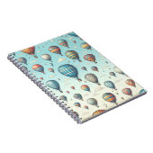 ふわふわと空へ！ 夢のような熱気球 ノートブック (右側)