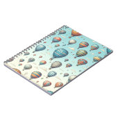 ふわふわと空へ！ 夢のような熱気球 ノートブック (左側)