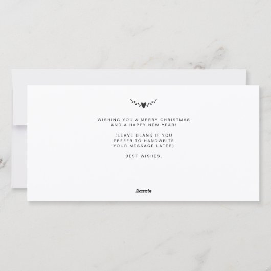 ふわふわと輝く | 3枚の写真を使ったペットのコラージュ シーズンカード (裏面)