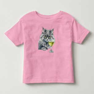 ふわふわな友達とアブサン トドラーTシャツ