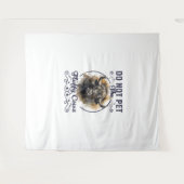 ふわふわな牛のバイソンイエローストーン公園 タペストリー (正面(横))