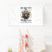 ふわふわな牛のバイソンイエローストーン公園 横断幕 (インサイチュ)