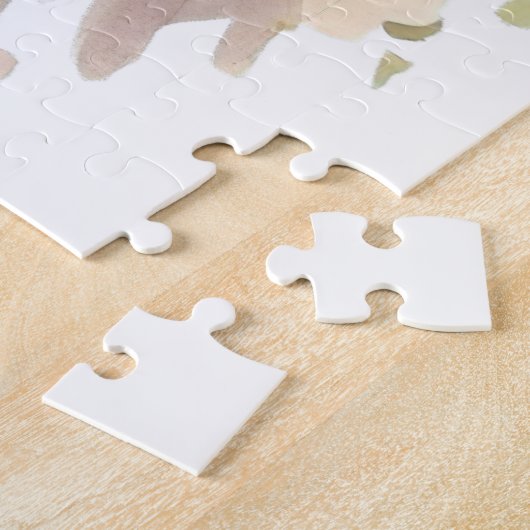 ふわふわねこファームハウスウィンドウオレンジ絵画フローラ ジグソーパズル (側面)