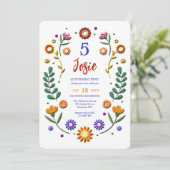 ふわふわのお花 招待状 (スタンド正面)