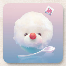 ふわふわのかき氷 コースター