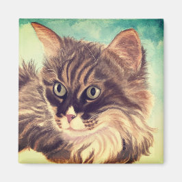 ふわふわのねこ雲マグネット マグネット