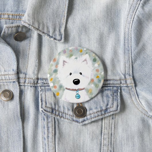 ふわふわのウェスティインプレッションボタン 缶バッジ (インサイチュ)