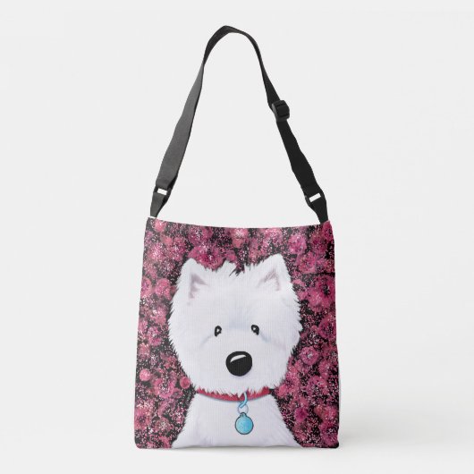 ふわふわのウェスティーフローラインプレッション クロスボディバッグ (裏面)