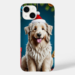 ふわふわのコートを着た元気な犬 Case-Mate iPhone 14ケース