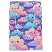 ふわふわのスマイル雲 ミディアムペーパーバッグ (正面)