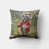 ふわふわのタンポポを持つマウス クッション (裏面)