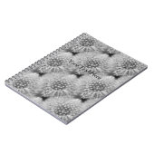 ふわふわのタンポポ花自然アートパターン ノートブック (左側)