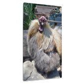 ふわふわのチャーム不完全性：絹ユニークのようなニワトリ クリップボード (右)