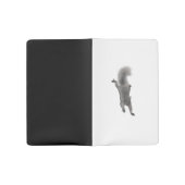 ふわふわのデジタル描灰色リス登山ダウン ラージMoleskineノートブック (オープン)