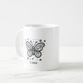 ふわふわのバッファローベビー-かわいいズファームアニマル コーヒーマグカップ (正面左)